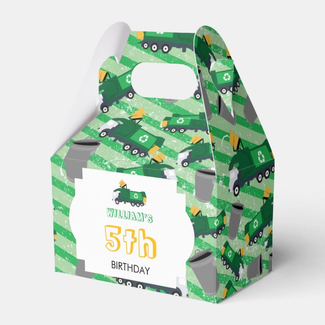 Ballotins Recyclage Motif de camion-poubelle Anniversaire (Verso)