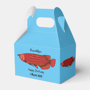 Ballotins Red Arowana fish cartoon
