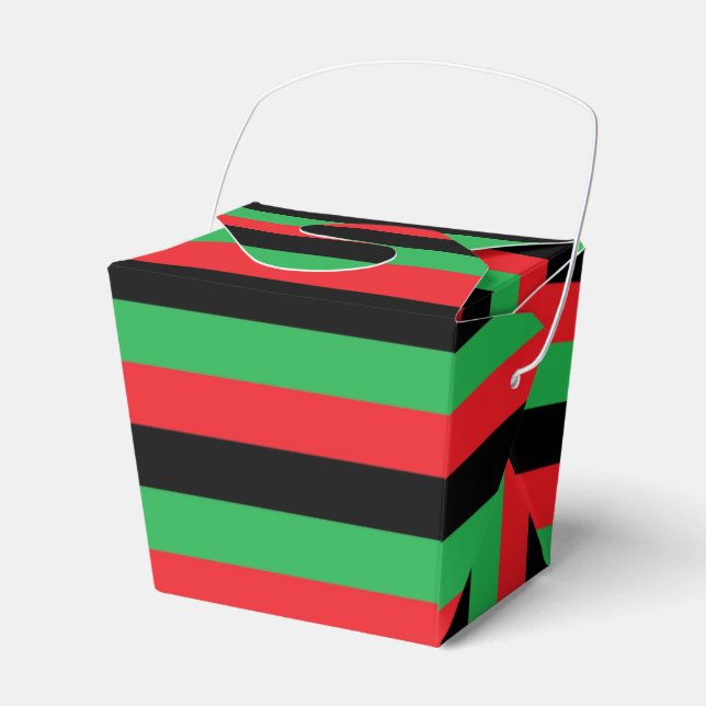 Ballotins Red, Black and Green Stripes (Verso)