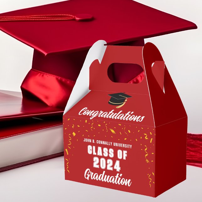 Ballotins Red Graduation Class of 2024 Félicitations Party (Créateur téléchargé)