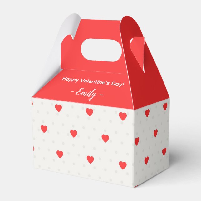 Ballotins Red Hearts Gable Box - Ballotin de la Saint-Valent (Verso)