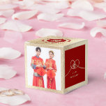 Ballotins Red Knot Union Double Bonheur Mariage chinois<br><div class="desc">Double bonheur minimaliste moderne noeud d'union, d'amour et de mariage en rouge. Le double bonheur est un symbole classique et auspicieux utilisé dans tous les mariages chinois, orientaux et asiatiques. Conçu par fat*fa*tin. Facile à customiser avec votre propre texte, photo ou image. Pour des demandes personnalisées, veuillez contacter fat*fa*tin directement....</div>