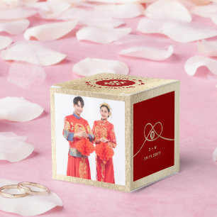 Ballotins Red Knot Union Double Bonheur Mariage chinois