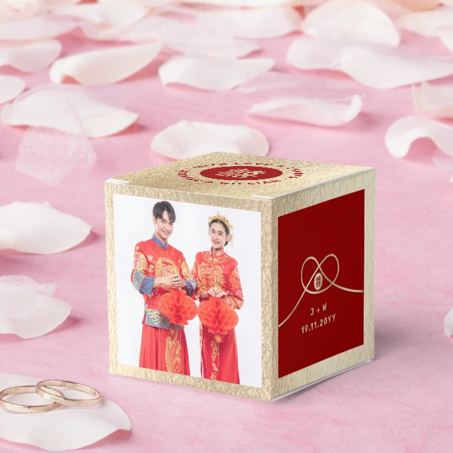 Ballotins Red Knot Union Double Bonheur Mariage chinois (Mariage)