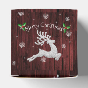 Ballotins Red Rustic Christmas Reindeer Ballotin