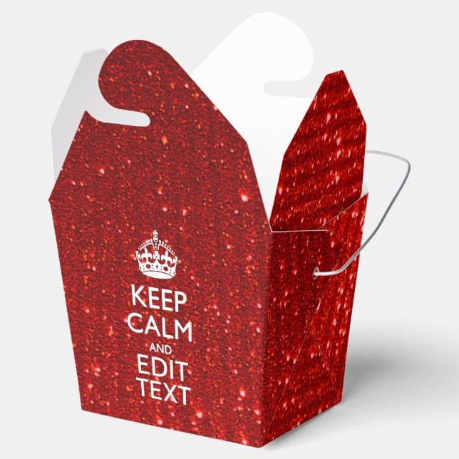 Ballotins Red Sensation Restez calme et ayez votre texte (Ouvert)