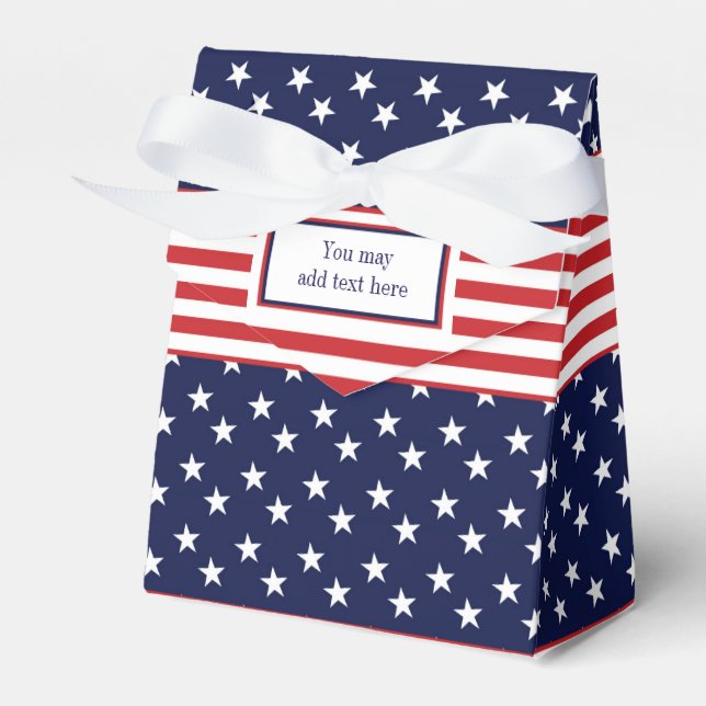 Ballotins Red White Blue Stars & Stripes Party Favoriser les (Verso)