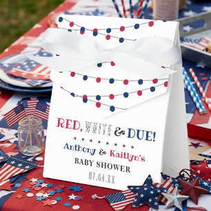 Ballotins Red, White & Due! 4 juillet Baby Shower