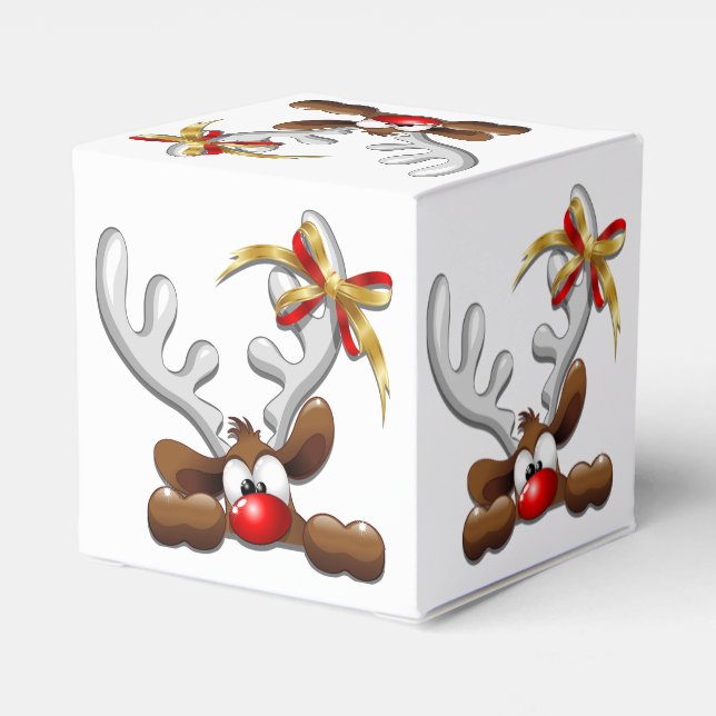 Ballotins Reindeer Puzzled drôle Caractère de Noël (Arrière)