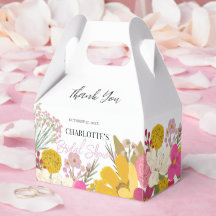 Remerciement de Baby Shower Estival pour Jardin Fl