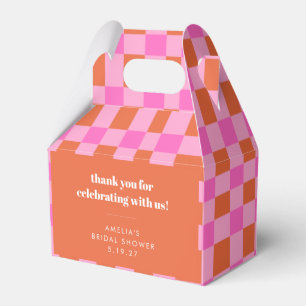 Ballotins Remerciement de douche de mariage rose personnalis