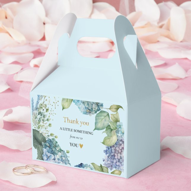 Ballotins Remerciement de douche de mariée Hydrangeas bleues (Mariage)