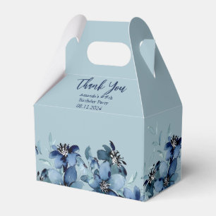 Ballotins Remerciement de fête d'anniversaire florale bleu f