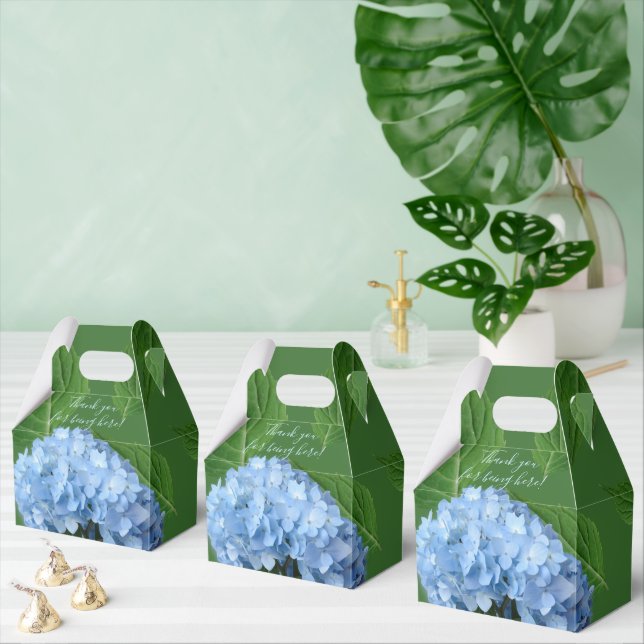 Ballotins Remerciement de mariage floral d'Hydrangea Bleue (Multiple)