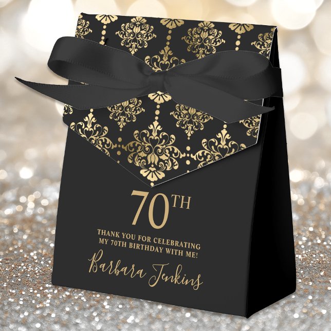 Ballotins Remerciement élégant or pour 70e anniversaire  (Créateur téléchargé)