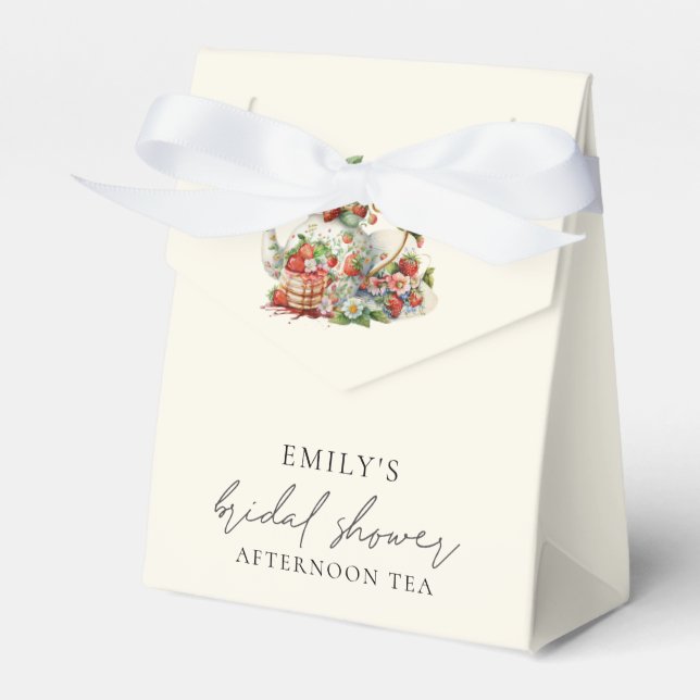 Ballotins Remerciement pour un Bridal Shower Thé de l'après- (Verso)