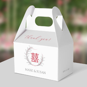 Ballotins Remerciements de mariage Modern Double Happiness