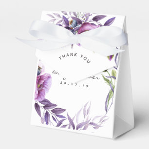 Ballotins Remerciements pour Baby Shower Fleur de Pavot Viol