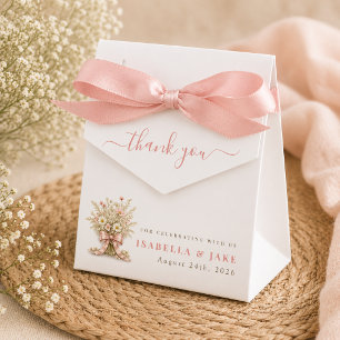 Ballotins Remerciements pour Baby Shower Fleurs Sauvages Boh