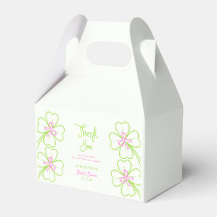 Ballotins Remerciements pour une Baby Shower Shamrock Rose V