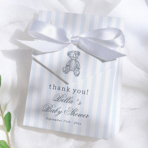 Ballotins Remerciements pour une Baby Shower Vintage Teddy B