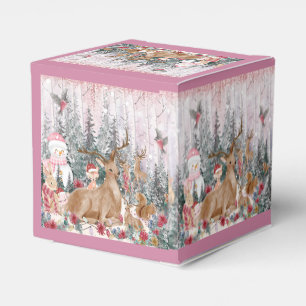 Ballotins Rennes à l'aquarelle rose, Bon Noël bonhomme de ne