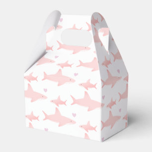 Ballotins Requins mignons rose blanc   BALLOTIN BABY SHOWER