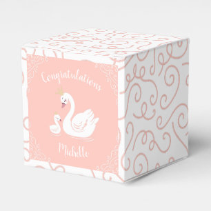 Ballotins Ressort vintage du Baby shower à cygne