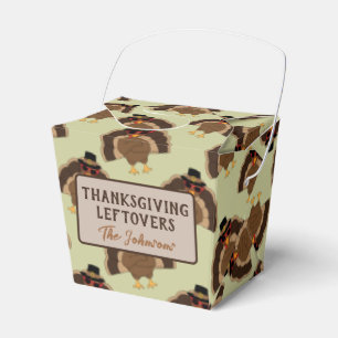 Ballotins Restes de Thanksgiving en Turquie motif marron ver