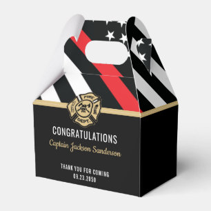 Ballotins Retraite des pompiers Red Line Flag Félicats