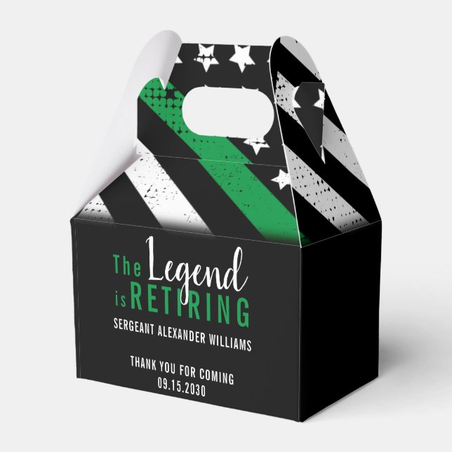 Ballotins Retraite militaire Mince Ligne verte (Verso)