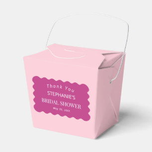 Ballotins Retro 1950s Wavy Edge Magenta et rose nuptiale