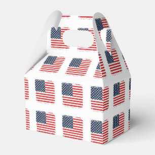 Ballotins Rétro 4 juillet Damier Étoiles et Bandes Patriotiq