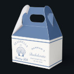 Ballotins Retro Bleu Coquillages & Cloches de Mariage Enterr<br><div class="desc">Retro Bleu Coquillages & Cloches de Mariage Enterrement de Vie de Jeune Fille</div>