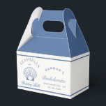 Ballotins Retro Bleu Coquillages & Cloches de Mariage Enterr<br><div class="desc">Retro Bleu Coquillages & Cloches de Mariage Enterrement de Vie de Jeune Fille</div>