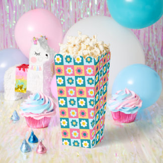 Ballotins Retro Colorful Trendy Flowers Pattern Birthday par