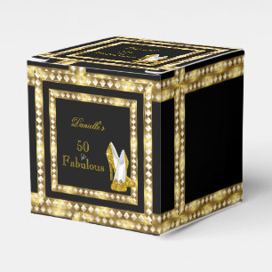 Ballotins Retro Glamor Hollywood Fabulous 50 Gold Deco Box