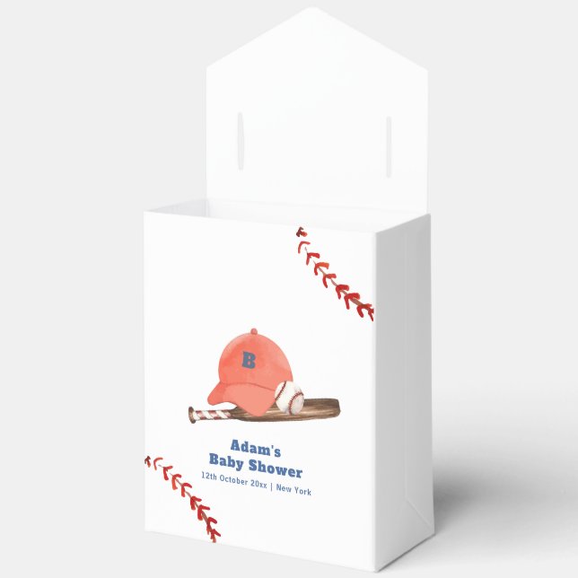Ballotins Retro LIttle Slugger Baseball Boy Baby Shower  (Ouvrir)