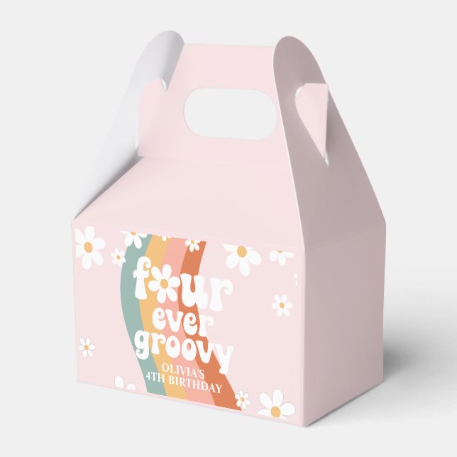 Ballotins Retro Rainbow Four Ever Groovy Daisy 4e Anniversai (Verso)
