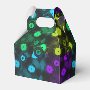 Ballotins Retro Records Neon Colorful Collage