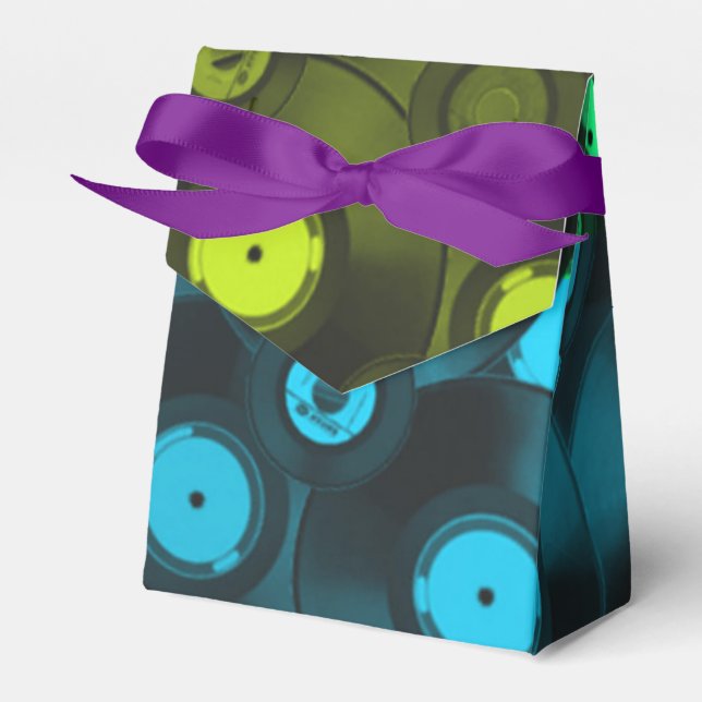 Ballotins Retro Records Neon Colorful Collage (Verso)