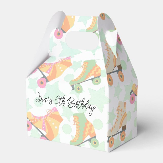 Ballotins Retro Rollerskates Anniversaire Patins Stars Motif (Verso)