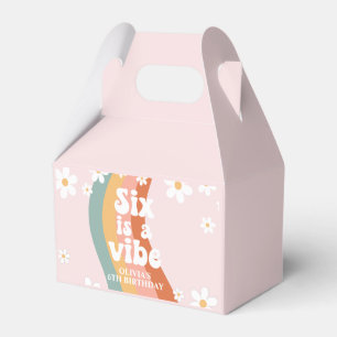 Ballotins Retro Six est une Vibe Rainbow Daisy 6ème Annivers