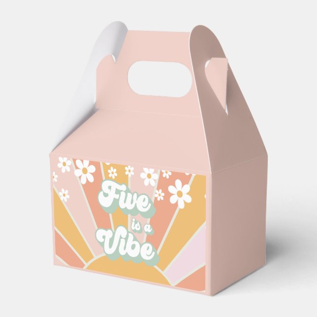 Ballotins Retro Sunshine Five est une Vibe daisy boho merci (Verso)