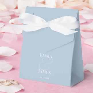 Ballotins REVERSE Dusty Blu Ampersand Mariage | Noms & Date