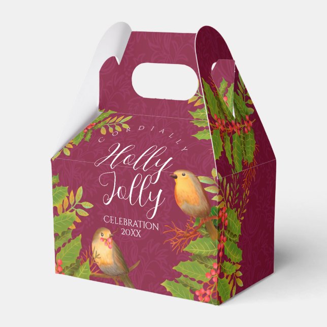 Ballotins Robin Birds Vin de Berry Holly (Verso)