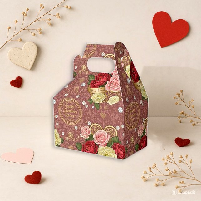 Ballotins Romantic Red Floral Valentine (Créateur téléchargé)