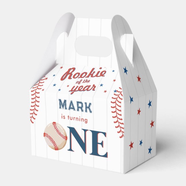 Ballotins Rookie de l'année Baseball 1er anniversaire fête (Verso)