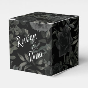 Ballotins Rose blanc et noir boîte de préférence de mariage
