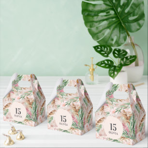 Ballotins Rose chic girly aquarelle florale élégante anniver